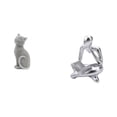 thumbnail image 1 of Estatua De Gato Pensador De Resina, Figura Decorativa, Escultura Abstracta De Animal, Adorno Coleccionable Para Entrada, Sala De Estar, Dormitorio, Estantería De Oficina., 1 of 8