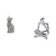 thumbnail image 1 of Figura de gato, estatua abstracta de lector, estatua humana, resina, escritorio, estante, escritorio, coleccionable, artesanía artística única, adecua, 1 of 8