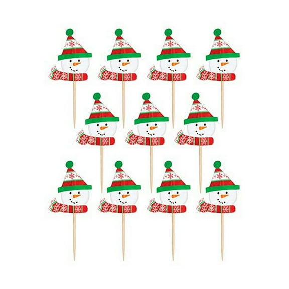 3" Snowman Paper Party Picks - 36 Pack (400052)