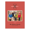 Crossed Skis - 5x7 Personalized Christmas Card