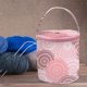 thumbnail image 4 of Bolsa de hilo floral para tejer a crochet con cremallera Organizador de almacenamiento de hilo Tambor de almacenamiento Rosa, 4 of 9