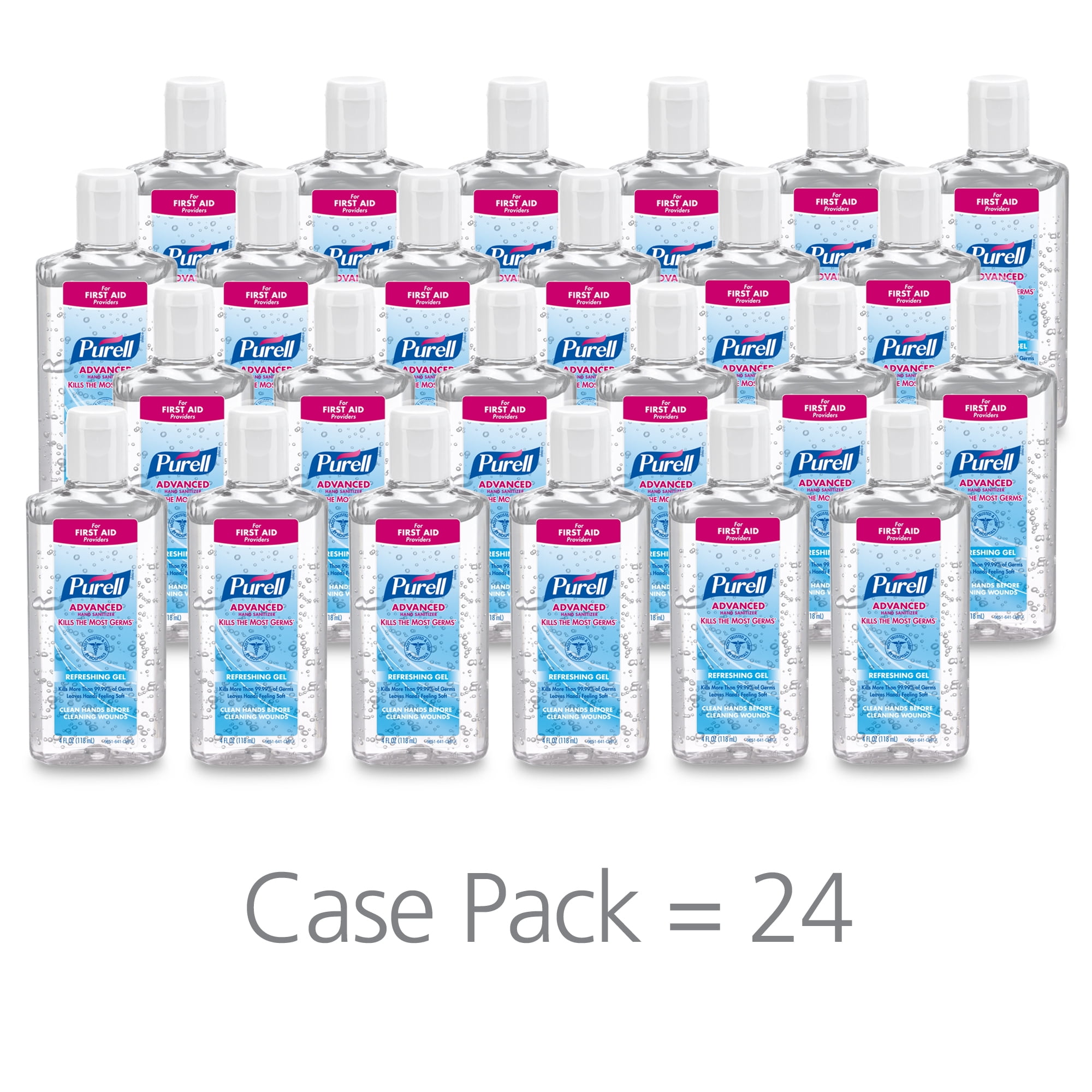 Purell Advanced Ethyl Alcohol Fruity Smell Hand Sanitizer 4.25 oz. Bottle 24 Ct