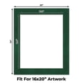 thumbnail image 2 of Green Suede Picture Frame Mat for 20x24 Frames - Fits 16x20 Photos - 25 Mats, 2 of 7
