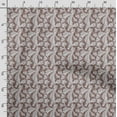 thumbnail image 3 of Soimoi Leaves Printed, Poly Canvas Fabric, Decor Sewing Fabric by The Yard 56 Inch Wide,Decorative Fabric for Curtains Tote Bags, White & Brown, 3 of 5