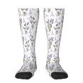 thumbnail image 1 of Balery Lavender Flowers Calcetines novedosos Calcetines deportivos Calcetines hasta la rodilla Calcetines de algodón Calcetines originales y geniales, 1 of 6