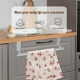 thumbnail image 5 of Tutuviw 2 Pcs Stainless Steel Over Cabinet Towel Bar,Cabinet Door Towel Holder,Over The Door Towel Rack,Kitchen Over Door Towel Holder Storage Organizer for Universal Fit on Kitchen Bathroom Cupboard, 5 of 7