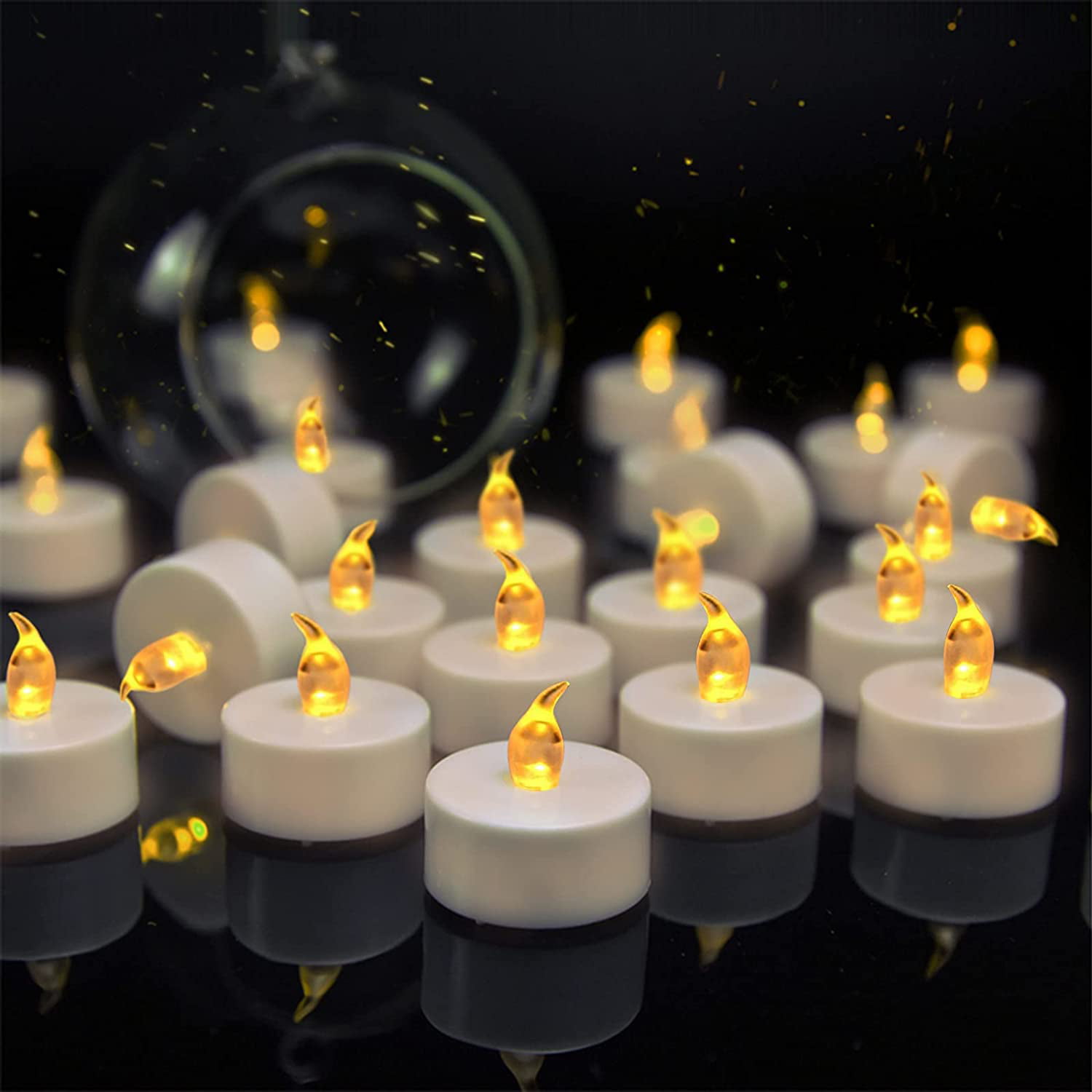 6X LED Tea Lights Solar Power LED Candles Flameless Electronic Solar Best Pro R 