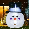 thumbnail image 1 of DearHouse 6 FT Inflatable Christmas Snowman Head , Led Lights Xmas Holiday Blow up Family Party Decoration Yard Lawn Favors Indoor Outdoor Inflatables, 1 of 8