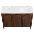thumbnail image 5 of Modway Appia 48" Double Sink Bathroom Vanity in Walnut White, 5 of 10