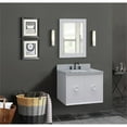 thumbnail image 2 of Bellaterra Home 31" Single wall mount vanity in White finish top with Gray granite and rectangle sink, 2 of 8