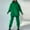Green, variant on AOOCHASLIY Women Suits Women's and Winter Casual Plush Fashion Hooded Long Sleeve Leaky Finger Trousers Fleece Sweater Two-piece Set