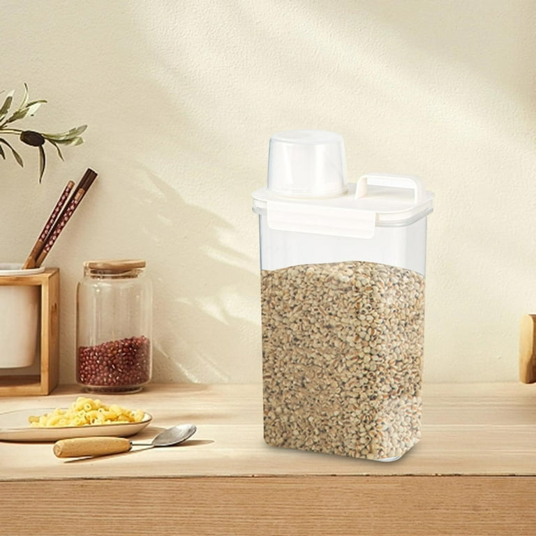 Clear Glass Storage Jars with Lids -Glass Pantry Storage