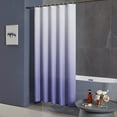 thumbnail image 3 of Shower Curtain for Bathroom Mould Proof Resistant Polyester Fabric Bath Curtain Waterproof Washable with 6 Hooks for Wetroom White to Black Narrow, 3 of 13