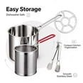 thumbnail image 4 of Stainless Steel Deep Fryer Pot Set - 4 Pcs Small Frying Pot with Fry Basket, Steam Rack, Tong, Heavy Duty Home Kitchen French Fries Chicken Fryer Kit, 4 of 7