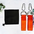 thumbnail image 1 of WHAMVOX 1Ensemble Sangles Robustes en Polyester pour Hamac Orange pour Suspension Extérieure avec Mousquetons, 1 of 6