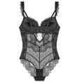 thumbnail image 5 of Mono de encaje sexy francés con parte superior fina y parte inferior gruesa fruncida, ropa interior de soporte, sujetador moldeador de cuerpo para mujer, 5 of 5