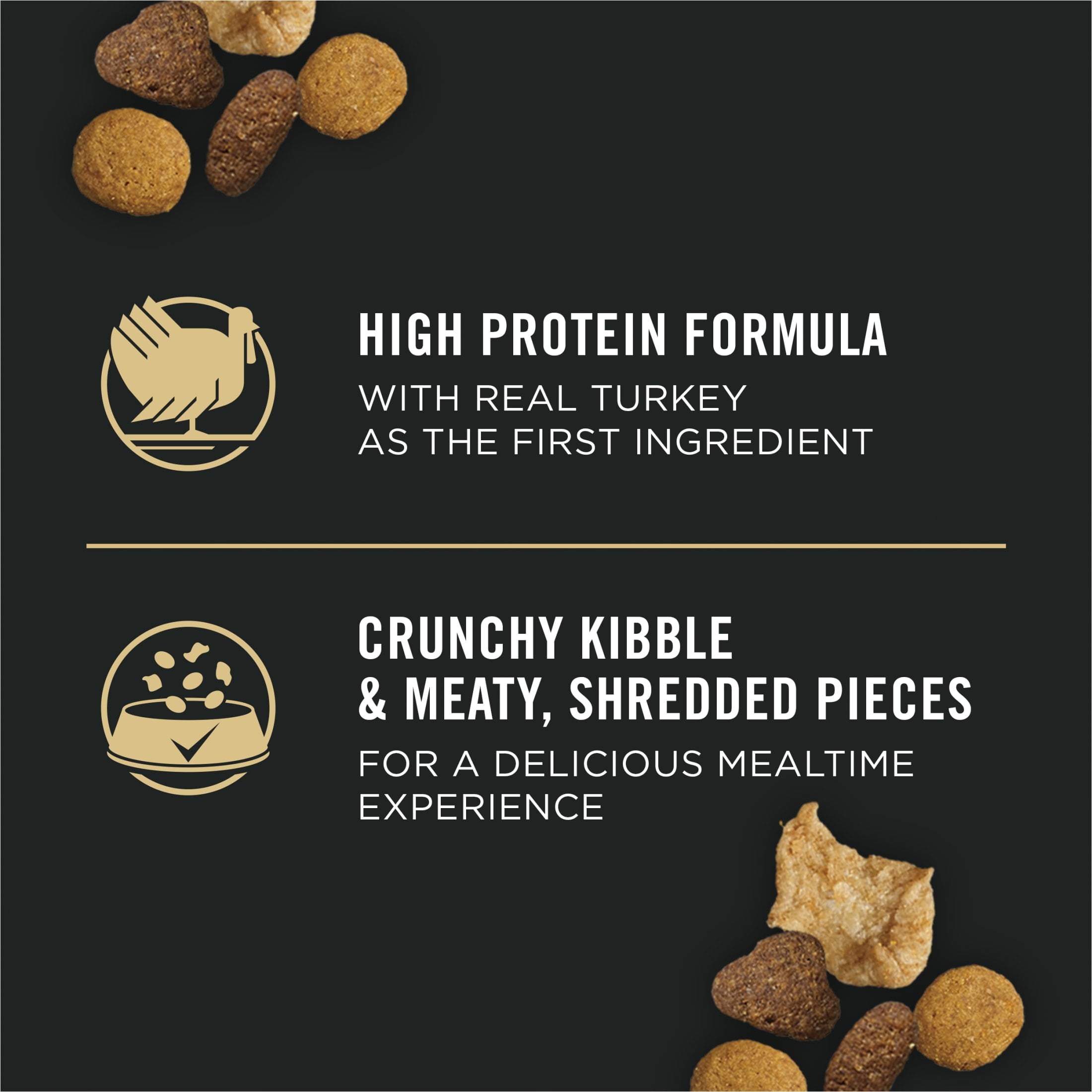 Purina Pro Plan Shredded BlendHairball Indoor Dry Cat Food, Turkey & Rice, 5 lb Bag