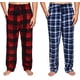 thumbnail image 1 of Paquete de 2 pantalones de pijama de microforro polar ultra cómodos para hombre (juego de 2 piezas) Xemadio CJWUS-6247, 1 of 5