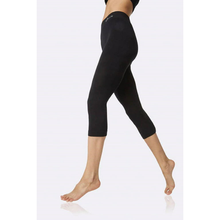 Boody Organic Bamboo Ecowear Women's 3/4 Legging - Black - X-small
