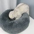 thumbnail image 3 of Soft Plush Round Pet Bed Cat Soft Bed Cat Bed for Cats Small Dogs, 3 of 7