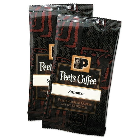 Peet's Coffee & Tea Coffee Portion Packs, Sumatra, 2.5 oz Frack Pack, 18/Box