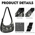 thumbnail image 2 of Casual Crossbody Purse for Women – Lightweight & Spacious, Gothic Aesthetic Map and Sunburst Print, Mystical Celestial Pattern, Durable Water-Resistant Purse, 2 of 5