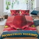 thumbnail image 2 of Bestia del Mar Conjunto de sábanas temático, trío de piezas, cómodo y amigable con la piel, diseño único, regalo de decoración para el hogar para familiares, amigos y fans,140cm *210cm, 2 of 6