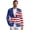 American Flag Print, variant on Horse Racing Suit Blazer for Men Derby Sport Coat Casual Suit Blazer Jacket One Button Tuxedo Top for Kentucky Derby Party