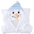 thumbnail image 3 of Hudson Baby Infant Plush Animal Bathrobe, Snowman, 0-9 Months, 3 of 4