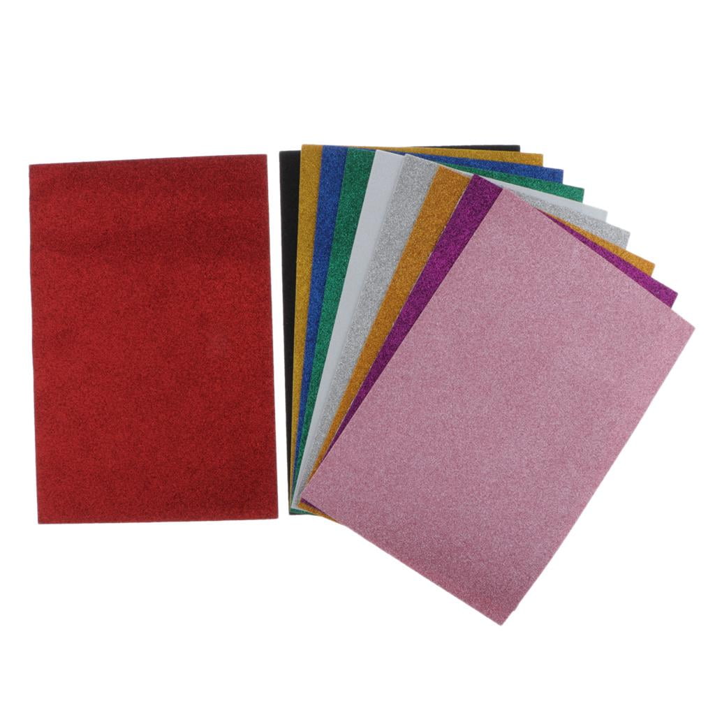 30pcs Glitter EVA Foam Sheets Adhesive Craft Foam Sheets Colorful