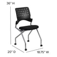 thumbnail image 2 of Galaxy Mobile Nesting Chair with Black Fabric Seat, 2 of 9