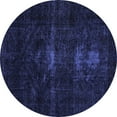 thumbnail image 1 of Ahgly Company Indoor Round Persian Blue Bohemian Area Rugs, 4' Round, 1 of 4