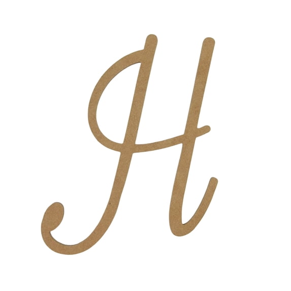 Wooden Letter Unfinished, Fameliya Font, Craft Cutout