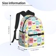 thumbnail image 2 of Easygdp Cute French Bulldog Mochila Casual para Portátil, Mochila para Escuela, Viajes, Negocios, 2 of 6