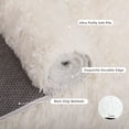 thumbnail image 3 of Ultra Soft Rug for Living Room, 6'x9' Fluffy Shag Area Rug for Bedroom, Dorm Bedside Modern Home Decor, Cream White, 3 of 7