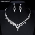 thumbnail image 2 of Ensemble de Bijoux pour Femmes Collier Boucles d'Oreilles Couronne Imitation Perle Accessoires de Robe de Mariée, 2 of 5