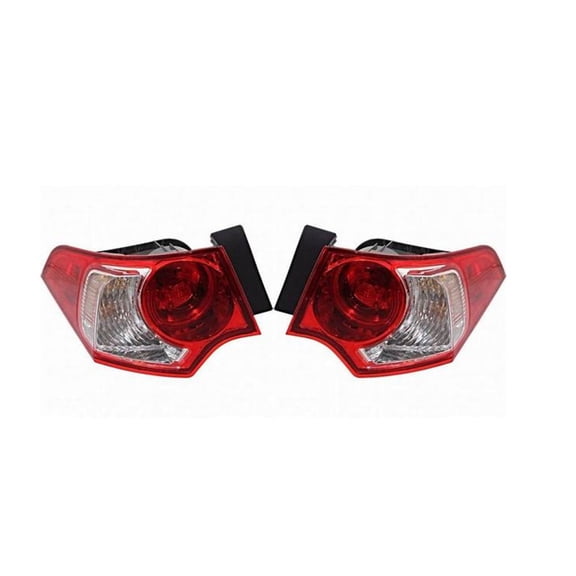 For 2009-2010 Acura TSX Pair Rear Tail Lights Driver and Passenger Side Sedan AC2800113 AC2801113 | 33550-TL0-A01,33550-TL0-A11