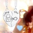 thumbnail image 5 of CILENON Best Friend Necklaces In Engraved Necklace For 2 Friendship Valentines Day Gifts One Size, 5 of 5