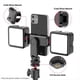 thumbnail image 3 of Soporte Multifuncional para Teléfono con Abrazadera y Trípode Giratorio con Zapata Fría Doble para Smartphones, Vlogs., 3 of 5