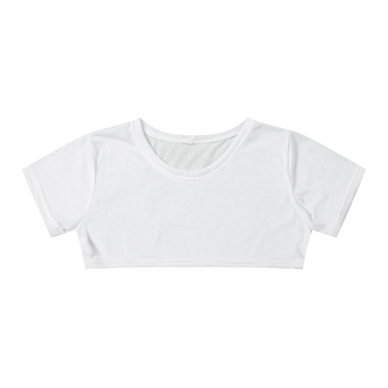 【2plan】Basic Air Crop Short Sleeve Shirt heyshape-seamless-ribbed-