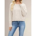 thumbnail image 2 of Women'S Jumper Sweaters Solid Casual Knitted Bottoming Pullover Loose All-Match Basic Top  M, 2 of 6
