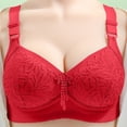 thumbnail image 2 of Levmjia Womens Lace Back Bra Buckle No Underwire Comfortable Breathable Sexy Underwear Soft Nylon Everyday Wear Plus Size S-3XL Hand Wash, 2 of 6
