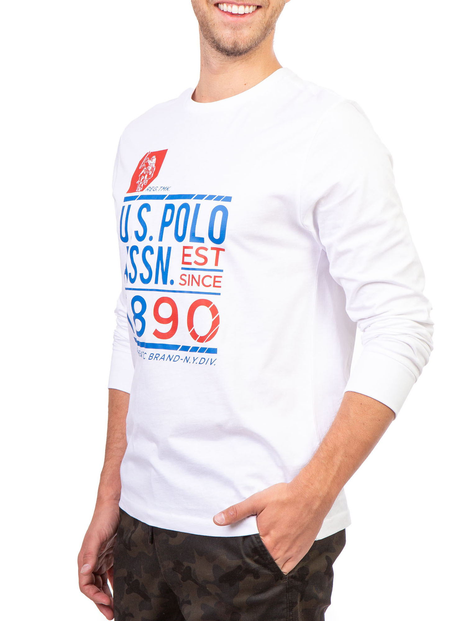 U.S. Polo Assn. Men's and Big Men's Long Sleeve Graphic T-Shirt - image 2 of 3