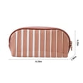 thumbnail image 3 of Clear Striped Cosmetic Bag, Portable Travel Organizer, Hangable Design, Translucent Material, for Gals, Daily Use, Compact Storage, Stylish Accessory, Lightweight Carry, Desk Travel Ready, Ihhxbz, 3 of 8