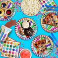 thumbnail image 6 of Artist Painting Birthday Party Supplies Set Plates Napkins Cups Art Tableware Kit For 16, 6 of 7