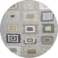thumbnail image 2 of Addison Rugs Mayfield Premium Machine Washable Transitional Geometric Gray Round Rug, 8' x 8', 2 of 6