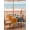 Orange/Black, variant on Outdoor Tablecloth with Umbrella Hole and Zipper, Brown Black Square Table Cloth 54x54 Inch Waterproof Tablecloth, Farmhouse Striped Modern Abstract Art Picnic Table Cover for Patio Camping