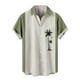 thumbnail image 1 of Hombres Casual Botones Sólidos Playa Con Bolsillo Turndown Camisa De Manga Corta Blusa Pompotops oipoqjl45534, 1 of 4