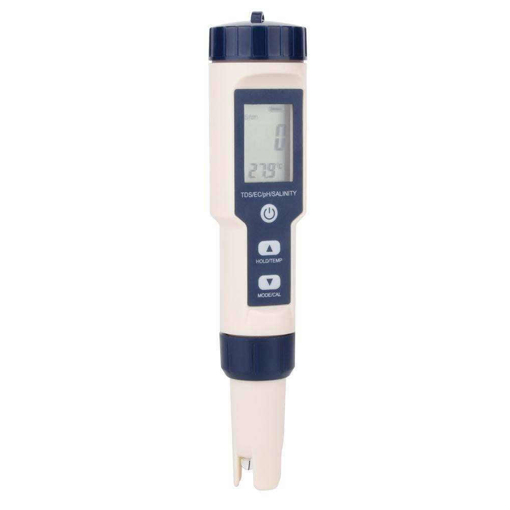 Ccdes 5 in 1 Function Water Quality Testing Meter Salinity Temperature
