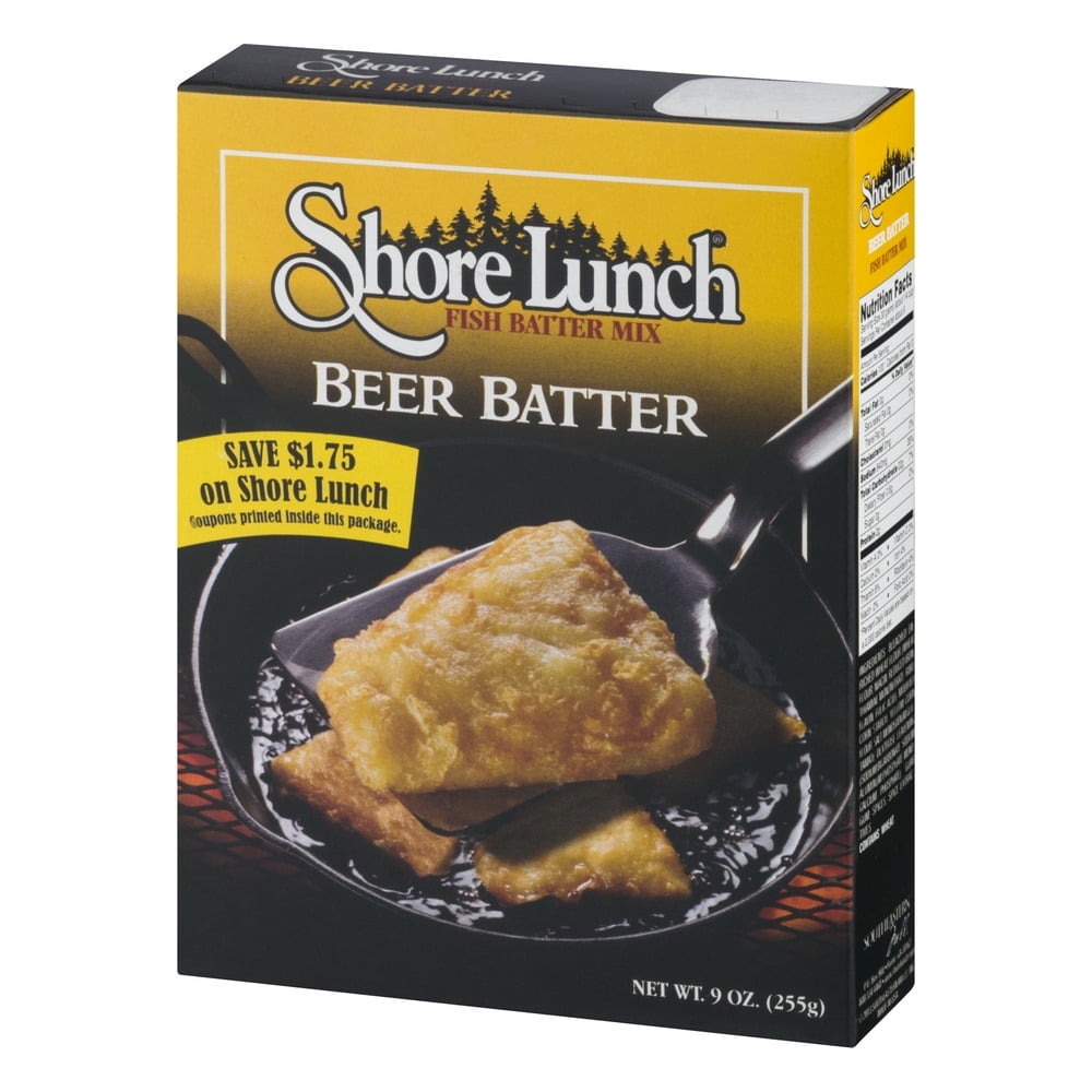 Shore Lunch Beer Batter Batter Mix, 9 oz, for Crispy Fried Fish, Chicken, and Vegetables